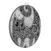 Floral Cat Dartbord (Voorkant Links)