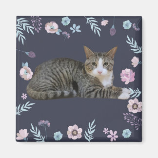 Floral Cat Magneet