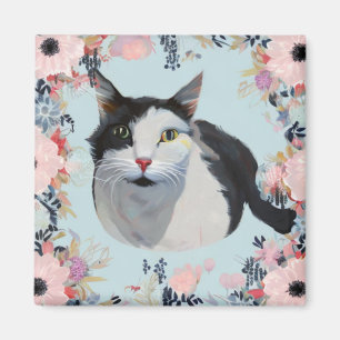 Floral Cat Magneet