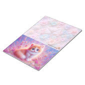 Floral Cat Notepad Notitieblok (Schuin)