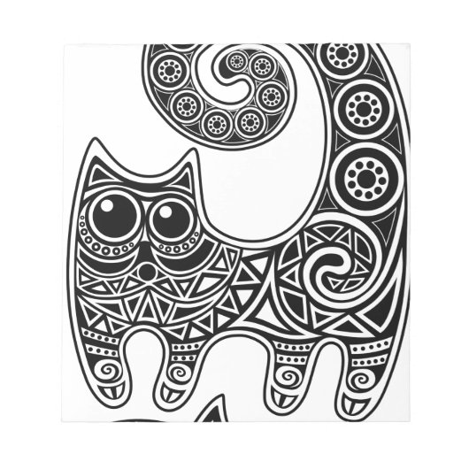 Floral Cat Notitieblok (Voorkant)