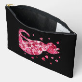 Floral Cat Silhouette ArtFaux Ingepakt Canvas Prin Etui (Open)