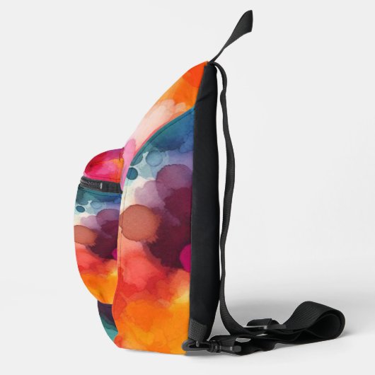 Floral Cat Silhouette Sling Bag (Rechts)