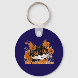 Floral Cat Sleutelhanger