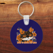 Floral Cat Sleutelhanger (Voorkant)