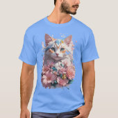 Floral Cat T-shirt (Voorkant)