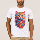 Floral Cat T-shirt (Voorkant)
