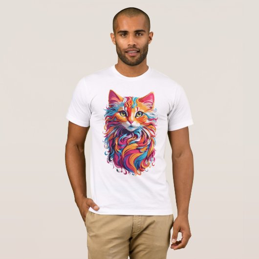 Floral Cat T-shirt (Voorkant volledig)