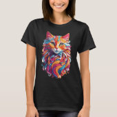 Floral Cat T-shirt (Voorkant)