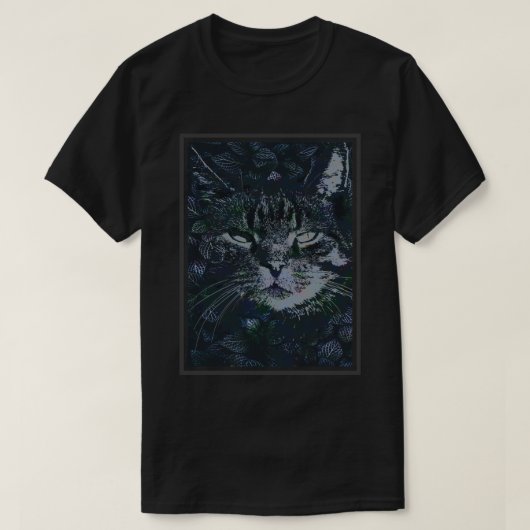 Floral Cat T-shirt (Design voorkant)