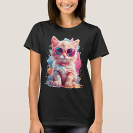 Floral Cat T-shirt