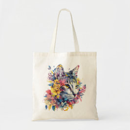 Floral Cat Tas