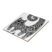 Floral Cat Tegeltje (Zijkant)