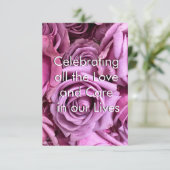 Floral Celebrating Motherhood and Love Briefkaart (Staand voorkant)