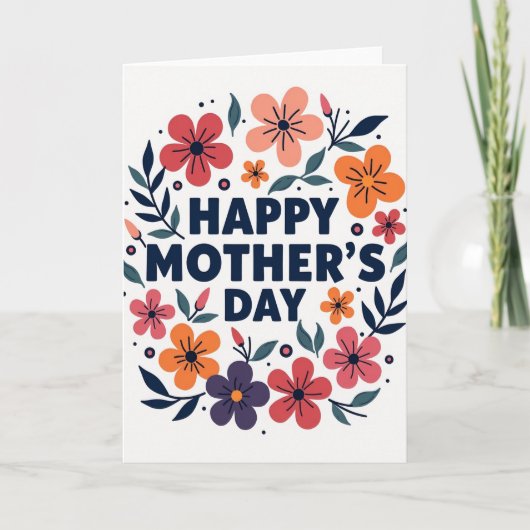 Floral Celebration Card Kaart (Voorkant)