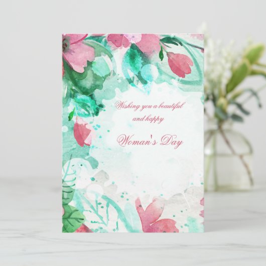 Floral Celebration Kaart (Staand voorkant)