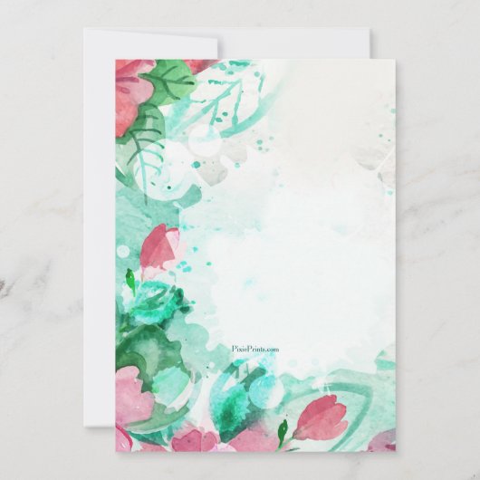 Floral Celebration Kaart (Achterkant)