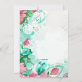 Floral Celebration Kaart (Achterkant)