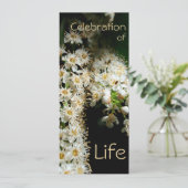 Floral Celebration of Life 2 Uitnodiging (Staand voorkant)