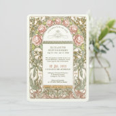 Floral Celebration of Life by Alphonse Mucha Kaart (Staand voorkant)