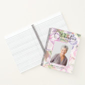 Floral Celebration of Life Funeral Guest Book Notitieboek (Binnen)