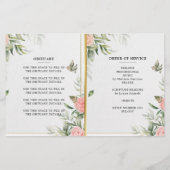 Floral Celebration of Life Programme (Achterkant)