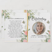 Floral Celebration of Life Programme (Voorkant / Achterkant)