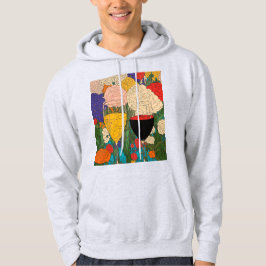 Floral Celebration Wijnglazen - Proost op kleuren Hoodie