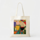Floral Celebration Wijnglazen - Proost op kleuren Tote Bag (Voorkant)