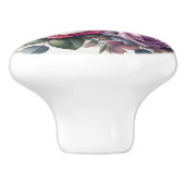 Floral Ceramic Knob. Keramische Knop (Zijkant)