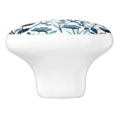Floral Ceramic Knob. Keramische Knop (Zijkant)
