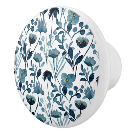 Floral Ceramic Knob. Keramische Knop (Rechts)