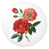 Floral Ceramic Knob. Keramische Knop (Voorkant)