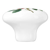 Floral Ceramic Knob. Keramische Knop (Zijkant)