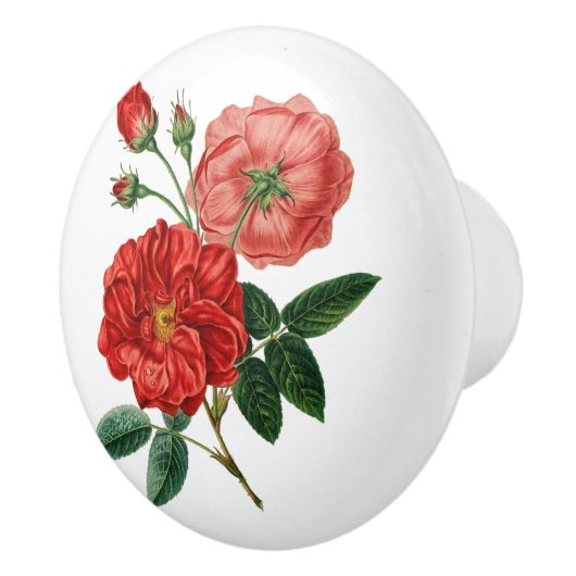 Floral Ceramic Knob. Keramische Knop (Rechts)