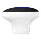 Floral Ceramic Knob. Keramische Knop (Zijkant)