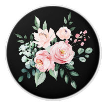  Floral Ceramic Knob.