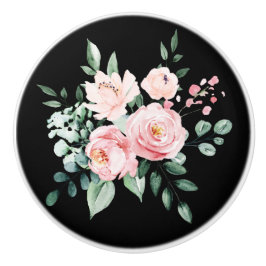 Floral Ceramic Knob. Keramische Knop