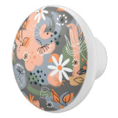 Floral Ceramic Knob. Keramische Knop (Rechts)