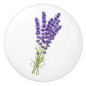 Floral Ceramic Knob. Keramische Knop (Voorkant)