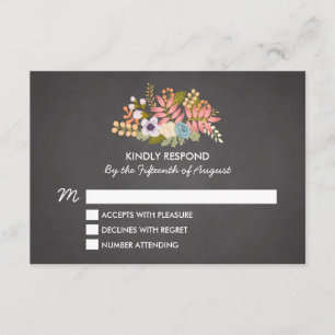 FLORAL CHALKBOARD   AFBEELDING VAN RSVP