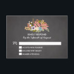 FLORAL CHALKBOARD | AFBEELDING VAN RSVP KAARTJE<br><div class="desc">VOLLEDIGE SUITING BESCHIKBAAR IN ONZE SHOP!</div>