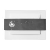 Floral Chalkboard Belly Band 2 Uitnodigingen Wikkel (Voorkant Voorbeeld)