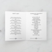 Floral Chalkboard Celebration of Life Programma (Binnen)