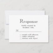 Floral Chalkboard RSVP (Voorkant)