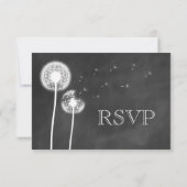 Floral Chalkboard RSVP (Achterkant)