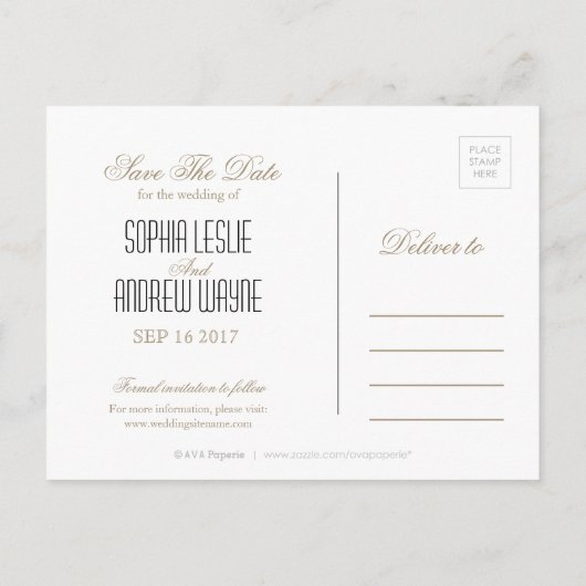 Floral chalkboard rustige bruiloft behalve de datu aankondigingskaart (Achterkant)