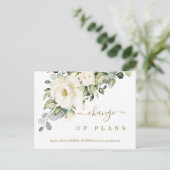 Floral Change of Plans Vrijgezellenfeest Postponed Briefkaart (Staand voorkant)