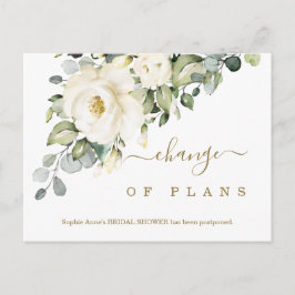Floral Change of Plans Vrijgezellenfeest Postponed Briefkaart