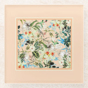  Floral Charm Glazen Onderzetter